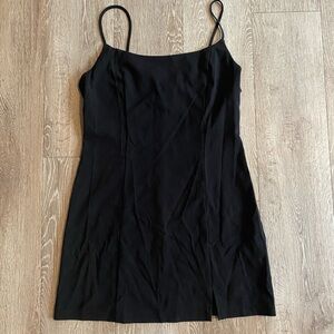Forever 21 Black Mini Dress with Spaghetti Straps